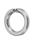 Close-up of an M4 304 stainless steel split lock washer from 100 Pcs M4 304 Stainless Steel Split Lock Washers Set