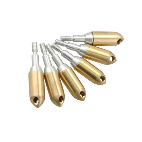 Archery Whistle Broadheads 125 Grain Signal Arrowheads for Compound Bow and Crossbow, aluminum copper screw-in tips, 6 pack