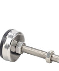 Adjustable Leveling Feet Set Stainless Steel Rubber M8-M14 Swivel Base Black Finish For Furniture And Equipment Tool Free Install 2 4 6 10 Pack D65xm14x100mm Heavy Duty Stabilizers, stainless steel foot with rubber base