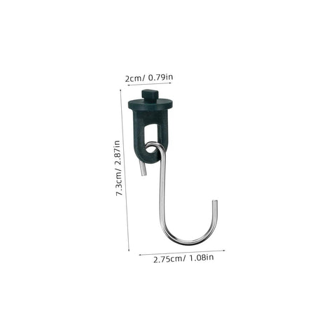 Greenhouse Bracket Set With Hooks And Truss Clips Heavy Duty Metal Growing Tool For Easy Install And Plant Support Diy Friendly No Tools Needed Twist And Hang Design For Indoor Or Outdoor Greenhouses