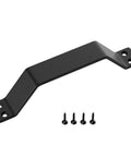 Rustic Barn Door Handles Set Of 2 Black Painted Solid Steel Gate Pulls Comfortable And Handy Heavy Duty Hardware For Cabinets Fences And Drawers Eight And Eleven Sixteenths Inches Fits Perfectly With Easy Install