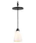 Kiven Instant Light Conversion Kit for 4/5/6inch Hole, 1-Light Glass Farmhouse Lighting pendant with E26 adapter.