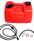 Outboard Fuel Line Hose Kit With 12 Liter Tank And 3 Gallon Capacity, 5 Sixteenth Inch Line, 10 Foot Length, Includes Primer Bulb And Quick Female Connector, Ready To Install, Compatible With Yamaha And Johnson Outboards 4 To 200 HP