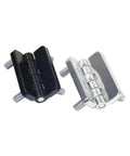 Heavy Duty Industrial Door Hinge With Stud In Black Zinc Alloy For Cabinets And Doors Durable Butt Hinge 1 Piece and silver hinge