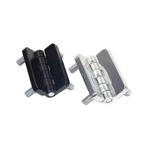 Heavy Duty Industrial Door Hinge With Stud In Black Zinc Alloy For Cabinets And Doors Durable Butt Hinge 1 Piece and silver hinge
