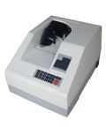 Slick Multi Currency Money Counter Machine With Rapid Automatic Bill Sorting And Bright Led Display, front view with keypad and tray.