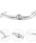 Scissor Hinge For Distribution Cabinet Door With Angle Limitation And Versatile Support Rod Nickel Plated Iron Small Hinge In Silver