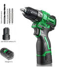 Heavy Duty Brushless Impact Wrench 16 Volt Cordless Power Tool Crushing 380 Nm Torque with battery and charger included.