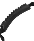 Close-up of black handle on Durable Diving Tank Strap For Scuba Gear Wear Resistant Tank Holder Band With Portable Carry Handle Easy Install Dive Tank Carrier
