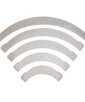 Top Shelf Router Corner Radius Template Set Heavy Duty Plastic Guides for perfect arcs in woodworking and cabinet building.