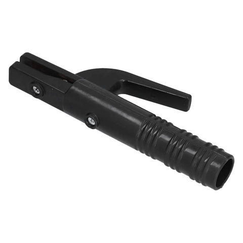 Dope 300A Welding Copper Electrode Clamp With Thick Abs Handle Super Conductive Electrician Holder Perfect For Hot Machine Mods, close-up of black insulated handle.