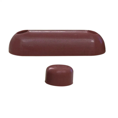 Brown Silicone Toilet Seat Bumpers Set Of 8 Replacement Cushions Non Slip Durable 6 Oblong And 2 Round Cones