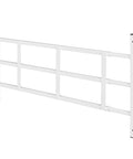 Fixed Window Guard For Kids, Adjustable Non Egress Safety Barrier With Tamper Resistant Screws, White Finish, Side View