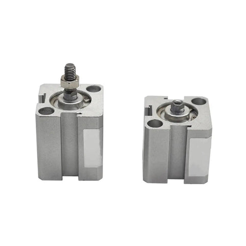 Rugged Square Air Pneumatic Cylinder Double Acting Unit With 12Mm Or 16Mm Bore And 5To50Mm Stroke Featuring Male And Female Threads For Rock Solid Industrial Automation And Everyday Shop Builds