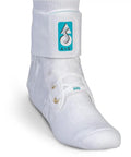 ASO Ankle Stabilizer Lace Up Ankle Brace For Sprained Ankles And Peroneal Tendonitis Orthopedic Support All Day Comfort White X Small
