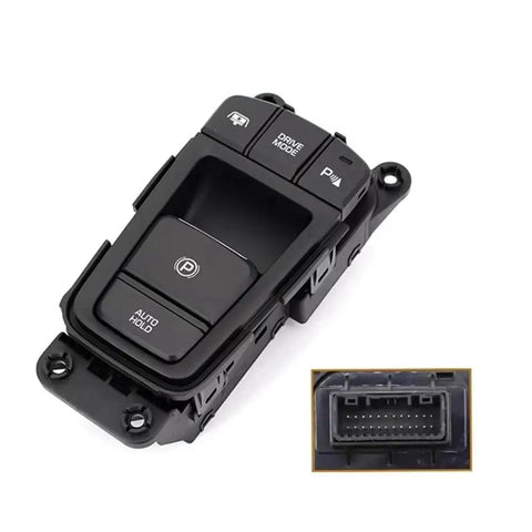 Electric Parking Brake Actuator Switch For Hyundai Sonata 2015 2016 Left Front showing button layout and connector.