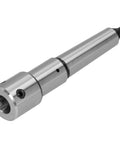 Weldon shank adapter sleeve with MT3 Morse taper, silver metal drill extension