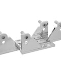 Heavy Duty Zinc Alloy Commercial Kitchen Freezer Door Hinge 4 Pack With Silent Operation And Easy Install For Pro Kitchens And Busy Foodservice Environments Durable Pivot Low Noise Smooth Open Close Simple Assembly, silver hinge set