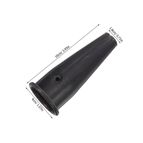 Black steel tapered sleeve connector from 5 Pcs Steel Tapered Sleeve Handle Connectors For Garden Hoe And Rake Replacement Ferrule Parts