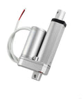 Heavy Duty Linear Actuator 100Mm Push Stroke 500N Force DC 12V Or 24V Power smooth silver motor with wiring for furniture lifts.