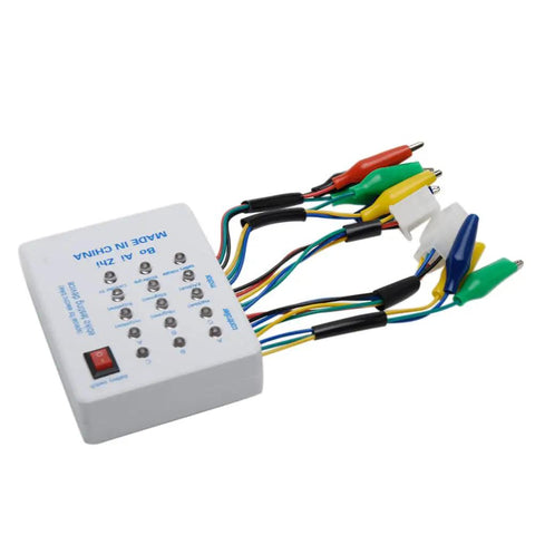 Portable Brushless Motor And Controller Tester Kit For E Bikes Scooters And Electric Cars Quick Coil And Controller Health Check Phase Sequence ABC Abc 60 And 120 Degree Angles 24V 36V 48V 60V 72V Multi Voltage On The Go Maintenance Tool