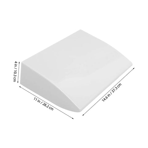 Heavy Duty Outdoor EV Charger Enclosure Weatherproof Rain Shell dimensions, white durable cover, quick install protective design.