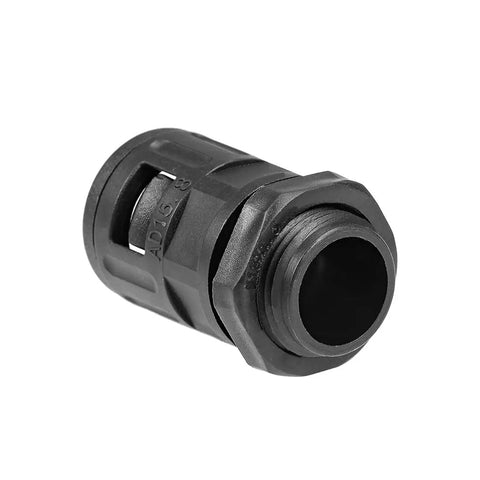 Heavy Duty Corrugated Cable Gland Connector Kit For AD15.8 Conduit M18 Threaded Pipe Joint Clamps 8 Pack Easy Install No Fuss Wire Pass Through And Conduit Fit, black plastic AD15.8 M18 conduit gland
