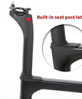 Disc Brake Road Bike Frameset With 700C Carbon Frame For Disc Brakes Internal Routing Thru Axle Setup 12x100mm And 12x142mm seat post latch