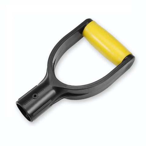 Spade Handle Replacement For Snow Shovels With 32mm Inner Diameter Plastic D Grip Style Comfy No Slip Grip Yellow Garden Tool