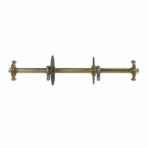 32 Inch Rear Wheel Axle Shaft Assembly for Go Kart Buggy Quad UTV ATV Snow Sand Snowmobile Rear Axle Track Kit, front view