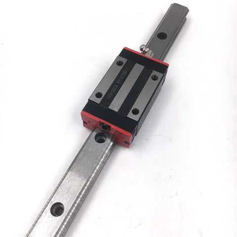 Beefy 500mm Long 25mm Linear Rail Guide Kit With HGR25 Rail And Two HGH25CAZAC Square Rail Blocks Preload Precision Heavy Load Support Ultra Smooth Glide For Precise Motion In CNC Automation And Bench Projects, HGR25 rail with block