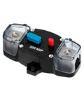 Bulletproof 300A Manual Reset Circuit Breaker With Weatherproof Zinc Case For Car Truck Suv And Marine Audio Rigs, showcasing 300 AMP rating.