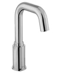 Deck-Mount Sensor Faucet With Touch-Free DC-Powered Operation, 0.35 GPM Multi-Laminar Spray, shown in chrome finish