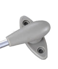 Heavy Duty Cabinet Hinge With 100N Gas Spring for soft close kitchen cupboard doors, ABS head steel construction, side view