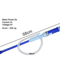 Portable Battery Fuel Transfer Pump For Vehicle Maintenance With Auto Shutoff And Leak Proof Design, 58cm long, lightweight and efficient.