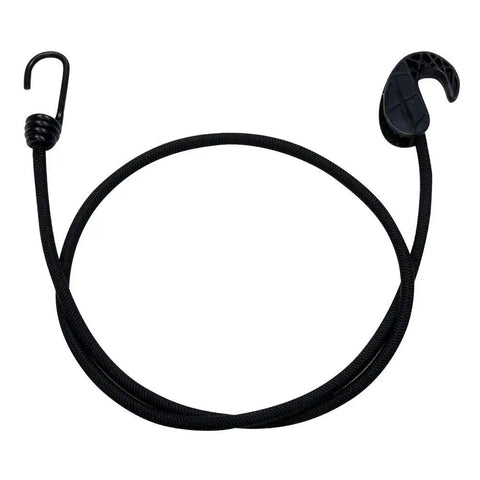 Adjustable 36 Inch Bungee Cords Black 2 Pack For Trailers Roof Racks Camping Vehicles And Tarps Durable Natural Rubber And Polypropylene With Vinyl Coated Hook And Easy Adjustable Hook