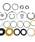 Complete Power Steering Rack And Pinion Seal Kit For Buick Century 1998 Through 2002 Variable Assist Systems featuring various durable seals and gaskets.