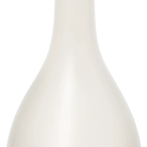 Close-up of white ceramic base from Red Bowling Pin Base Ceramic Table Lamp With Fabric Shade, Oval Shape, 18 Inch Tall, Totally Cozy For Living Room Bedroom Office Or Dorm, 60W Medium Base Bulb Not Included.
