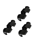 Three black Must Have Everyday Carry 2 In 1 Mini Screwdriver tips for Leatherman and Swiss Army Knives, precision tool