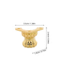 Antique Metal Box Feet Corner Protector in gold measuring 3.5cm x 2.4cm x 1.9cm for Jewelry Boxes and Wood Cases