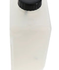 Side view of the Windshield Washer Fluid Reservoir OE Replacement For Heavy Duty Trucks And Buses FLM065400 with black cap