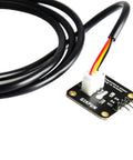 DS18B20 Waterproof Digital Temperature Sensor With Adapter Module For Arduino Triple Pack Probes No Fuss Plug In Waterproof Temperature Probe For Aquarium Home Automation And DIY Projects EK1183, showing probe and adapter connection