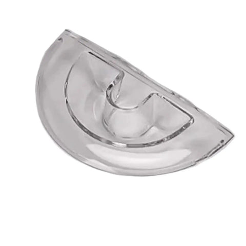 Side view of clear plastic Water Tank Cover For Capsule Coffee Machines Compatible With Popular Models No Fuss No Drips Tight Seal Leak Resistant Lid Easy Install Replacement Part For A Cleaner More Convenient Brew