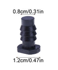 Super Durable 10 Pack Water Hose End Caps Fit Eight Millimeter Pipes Perfect For Garden Stops Pipe Plugs To Cuff And Seal Leak Proof Rubber Nozzles That Are Built Tough And Ready For Any Outdoor Project Or Seasonal Wrap Up Job Today, 8mm, black rubber