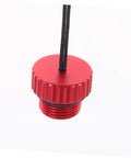 Red cap from 5 Pack Scuba Tank Valve Dust Cap Protectors And Lightweight Valve Cover Caps For Diving Easy Snap On Durable Gear Accessory Keeps Air Tank Valves Clean Safe And Ready For Underwater Adventures