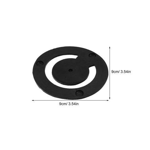 3 Pack Round Rubber Seals for Well Pump Check Valve Weatherproof Replacement Gaskets, 9cm diameter, black
