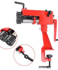 7 Inch Sheet Metal Bender With 6 Die Sets And 22 Gauge Capacity, pro-grade rotary roller bead roller, table-mounted view