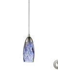 Milan Configurable Multi Pendant Light With Satin Nickel Finish Hand Blown Glass Shades Modern Chandelier For Living Room
