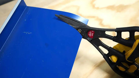 12 Inch Aluminum Snip With Comfort Grip Built For Straight Cuts And Gentle Curves Pro Grade Quality, Pressure Fit Blades, Big Handle Loops For Easy Grip, Sleek Head For Smooth Maneuverability, Optional Snip Holster For Quick Access