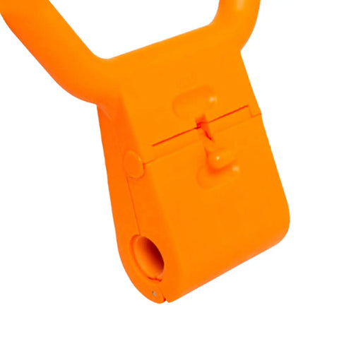 Adjustable Dumbbell Handle Grip For Travel And Home Gym Portable Weight Training Accessory in orange PP material.